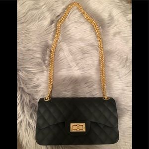 Cute black clutch bag